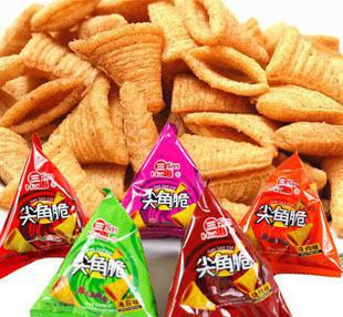三惠尖角脆 五种口味妙脆角，休闲零食新选择，膨化食品整箱批发指南